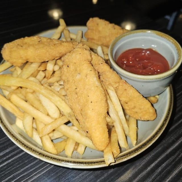 Chicken Tenders and Fries.